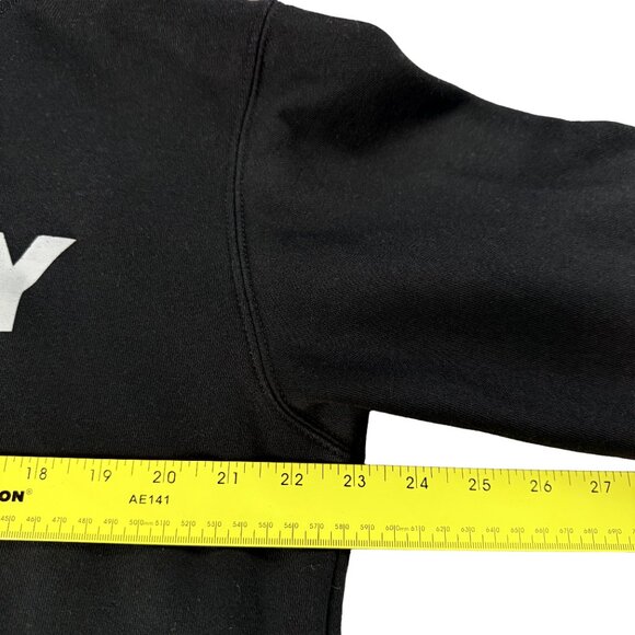 HOOEY Black & Gray Athleisure Streetwear Hooded Sweatshirt – Size L - Picture 7 of 10